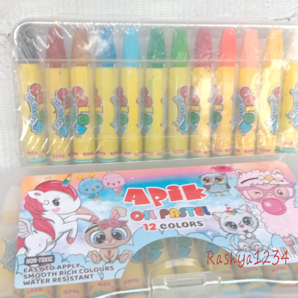 

Crayon Krayon Oil Pastel Set 12 Warna Pendek Murah Apik