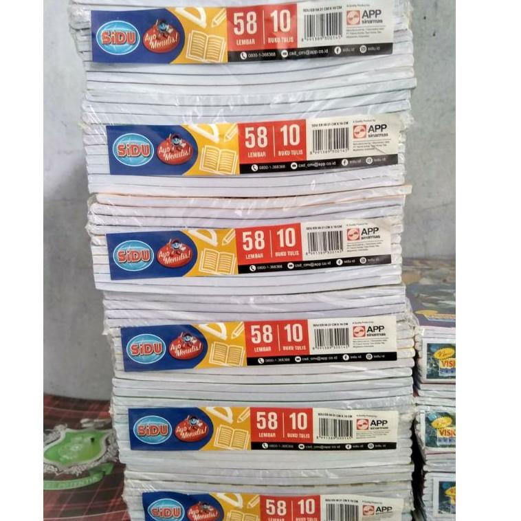 

(A4A9) ✔ Buku sidu isi 58 lembar per pak.1 pak isi 10 buku. //Sudah@ready
