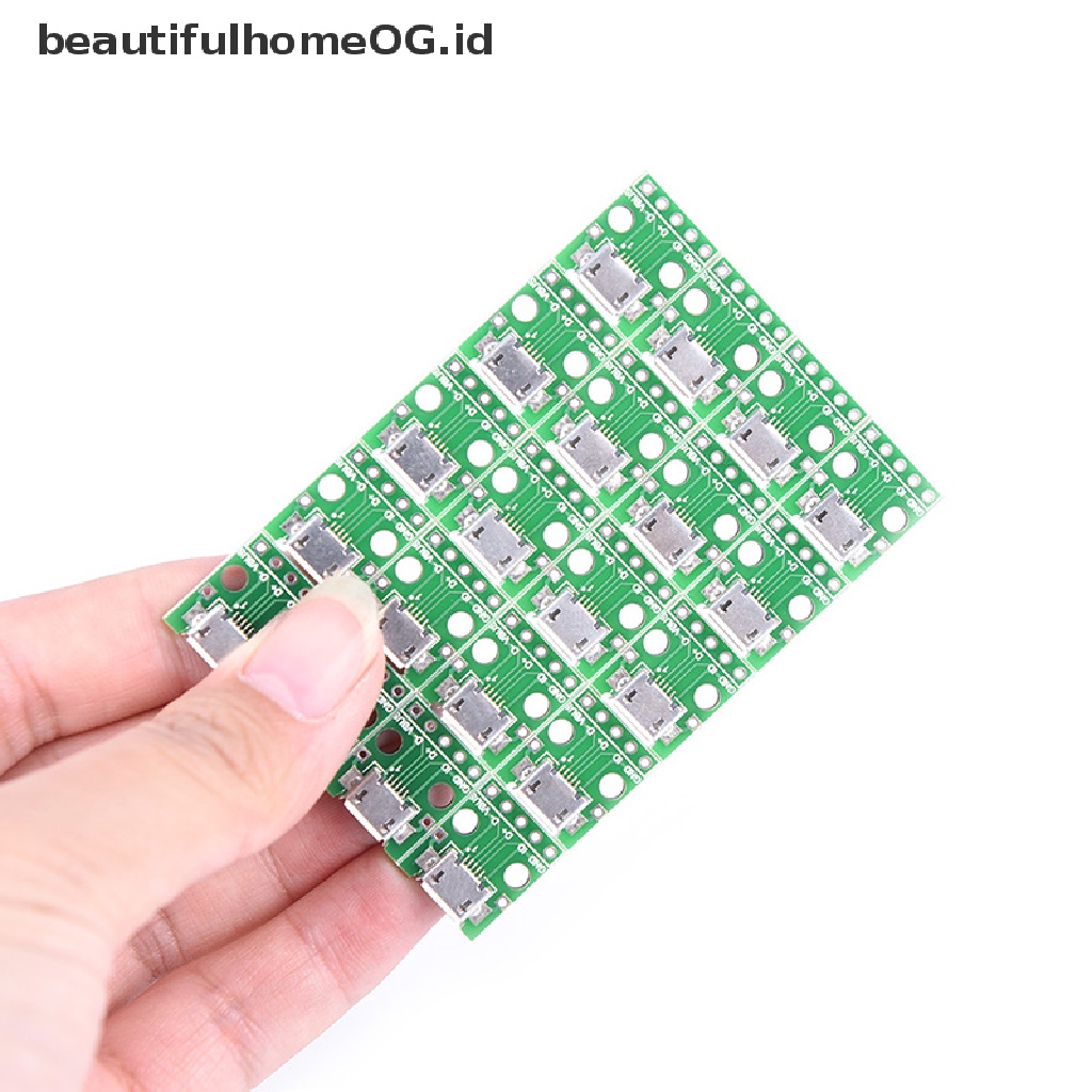 / Beautifulhomeog.id / 20pcs Papan Modul adapter Konektor micro usb Ke DIP 2.54mm female 5-pin