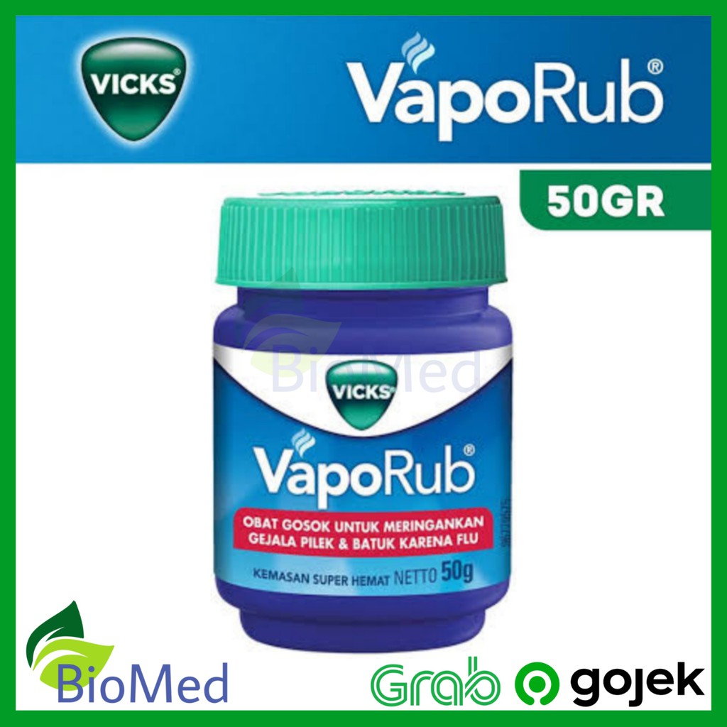 VICKS VAPORUB 50 gr - Vapo Rub Obat Gosok untuk Flu Pilek Hidung Mampet Batuk