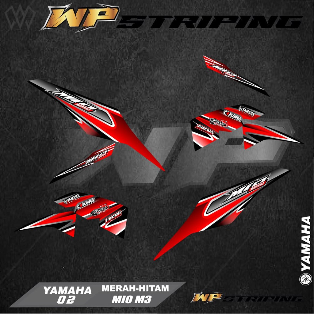 Stiker Striping MIO M3 / MIO Z / Sticker Variasi List Skotlet Motor Yamaha MIO M3 / MIO Z 02