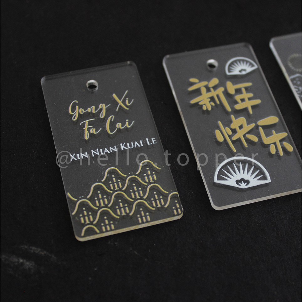 

Imlek Tag Akrilik | Tag Imlek | Hiasan Hampers Chinese New Year
