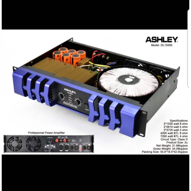 POWER AMPLIFIER ASHLEY DL15000/DL 15000 CLASS D ORIGINAL