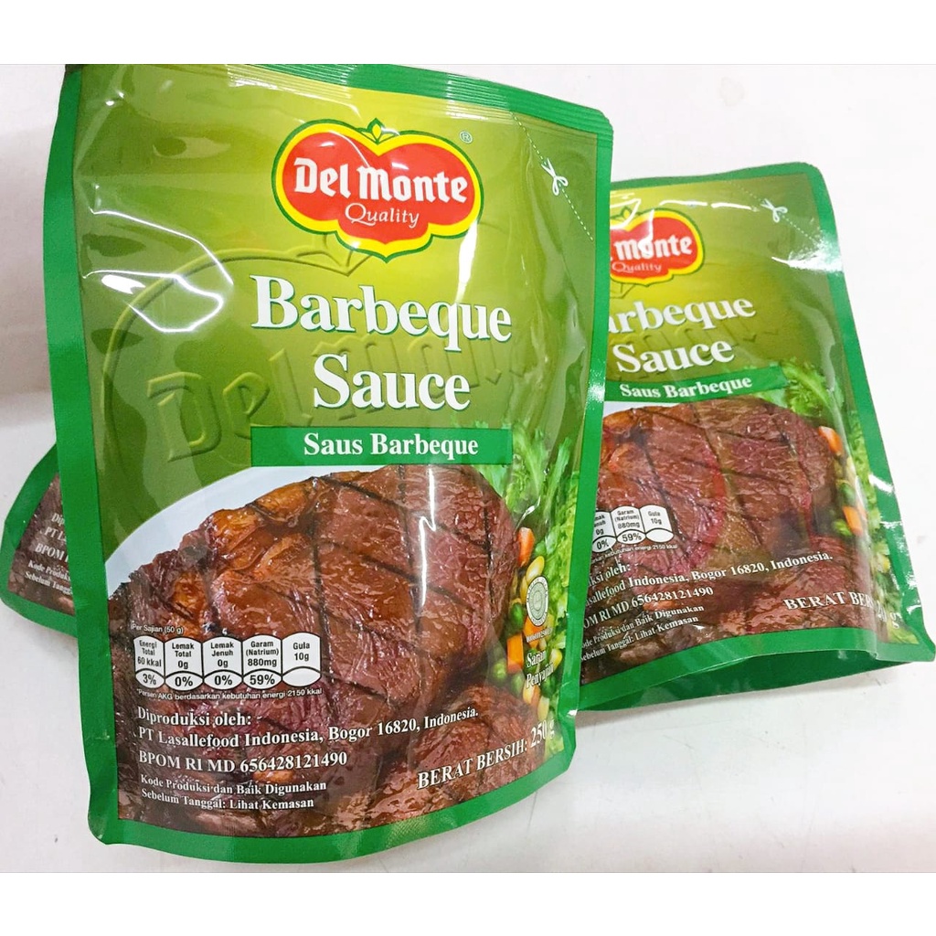 Saus Berbeque Sauce Delmonte 250 gr Standing Pouch