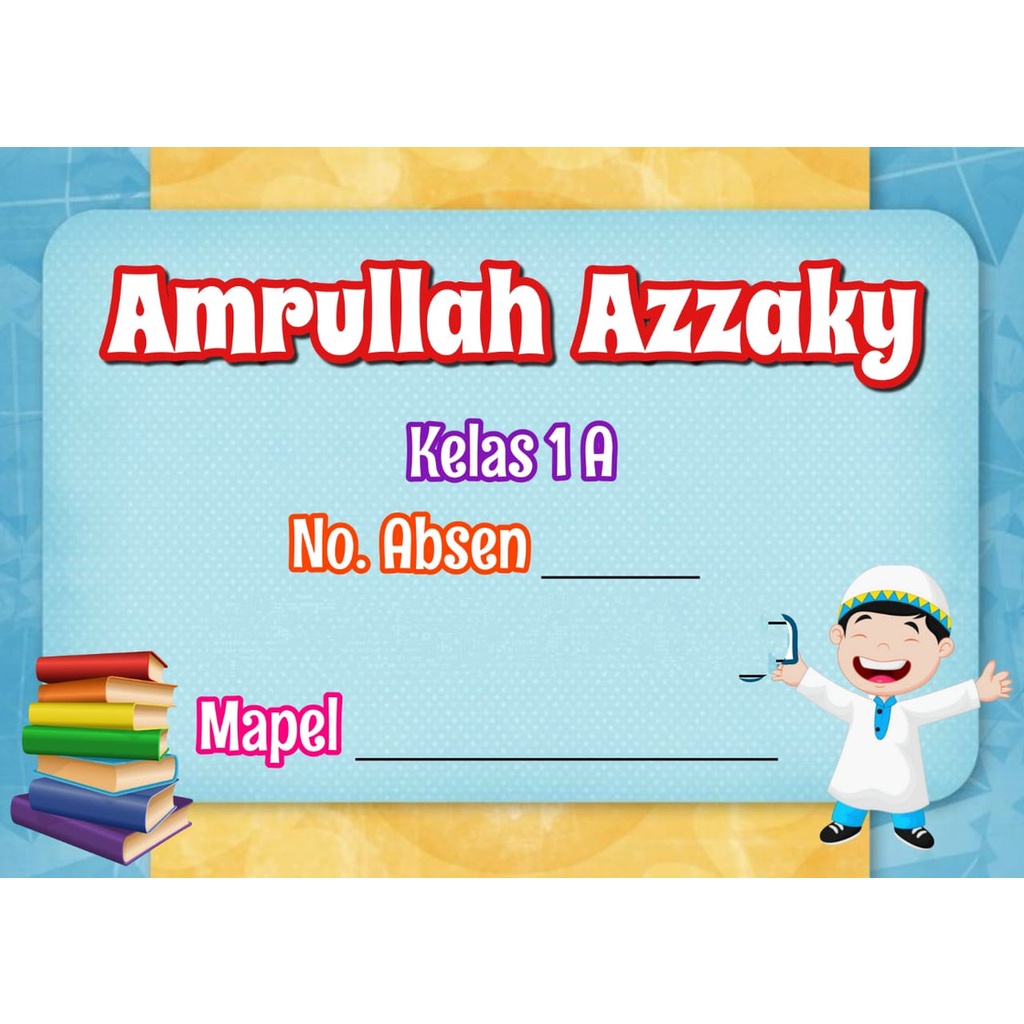 

Stiker nama custom