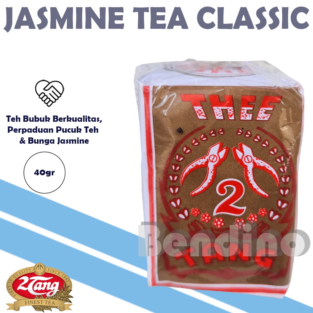 

2Tang THEE Hijau Classic 40gram Bubuk - 2 Tang Teh Melati Klasik Awur Tubruk 40 gr 40gr 40 gram Tea Coklat