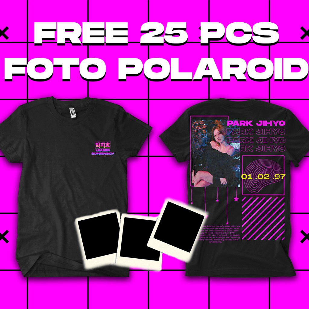 Jual Kaos Jihyo Twice Free 25 Pcs Foto Polaroid Shopee Indonesia 3839