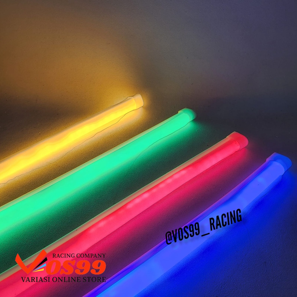 LAMPU ALIS FLEXIBLE 30 CM BSA UNTUK MOTOR DAN MOBIL LAMPU LED STRIP RGB WARNA MERAH BIRU PUTIH UNIVE