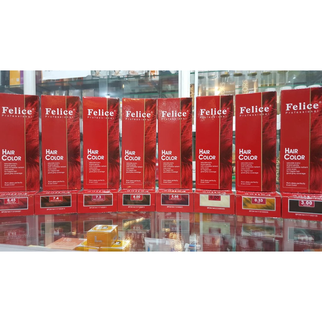 Felice Professional Hair Color 60 ml Semir Rambut Original Part 1 (lihat juga Part 2)