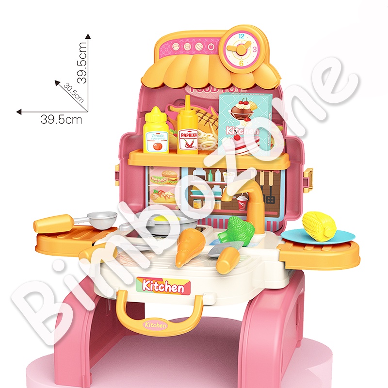 Bimbozone - Mainan anak perempuan Dandan Make Up Dressing Table Toy Fashion Kitchen Set masak masakan Pretend Play Mainan anak mainan koper mainan edukasi - 3 in 1 BEAUTY SET DRESSER / 3 in 1 Doctor set / 3 in 1 hair salon