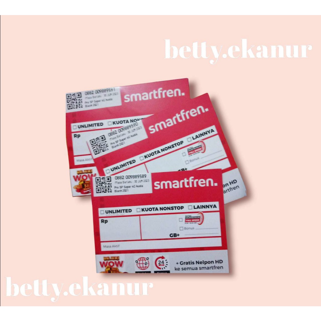KARTU PERDANA SMARTFREN 2GB FULL KUOTA UNLIMITED