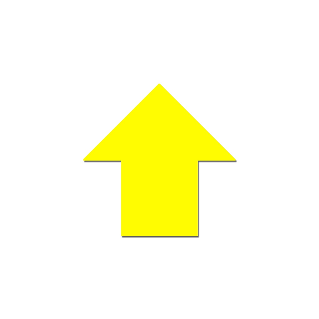 Sign AKRILIK - PANAH / ARROW / PENUNJUK ARAH - 5CM