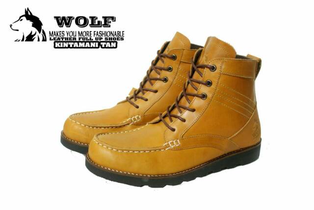 SEPATU BOOT KULIT WOLF KINTAMANI ORIGINAL