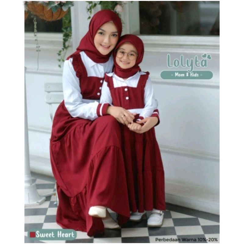 LOLYTA GAMIS MOM AND KIDS|COUPLE IBU DAN ANAK|REMAJA|GAMIS TERBARU VIRAL|KUALITAS TERJAMIN