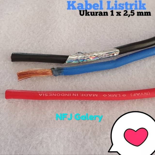 Kabel nym Kabel Serabut 1 x 2.5 mm Kualitas SNI 2.5 mm Sparepart Elektronik alat Speaker Power