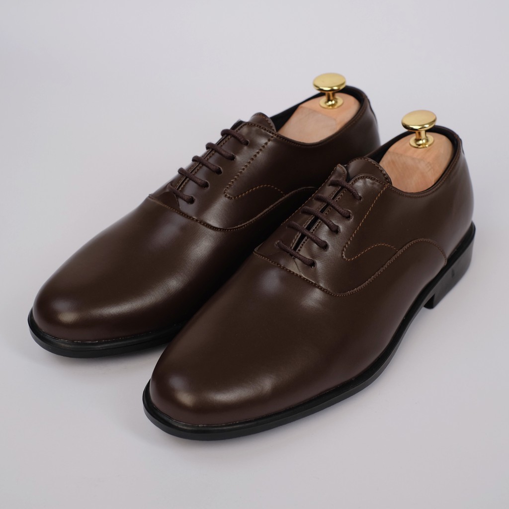 Oxford Brown | Sepatu Pantofel Formal Kasual Kerja Kuliah Pria Cowok Men Ori Lokal | FORIND x Worka