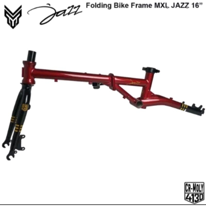 Frame Sepeda Lipat MXL Jazz 349 Rangka Seli Folding Bike mirip Fnhon Gust Smith Xlr8 Minus Element