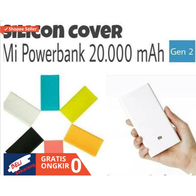 Silikon Karet PB XiaoMi 20000mAh ORI ORIGINAL Powerbank 20000 mAh - Putih Wallace