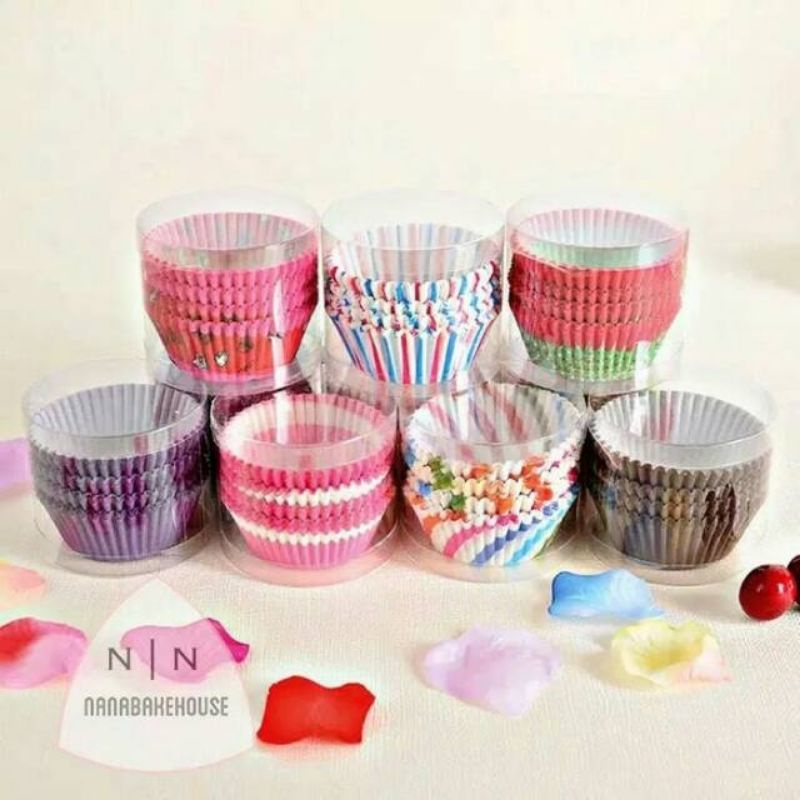 paper cupcake/ kertas cupcake motif isi 100 pcs