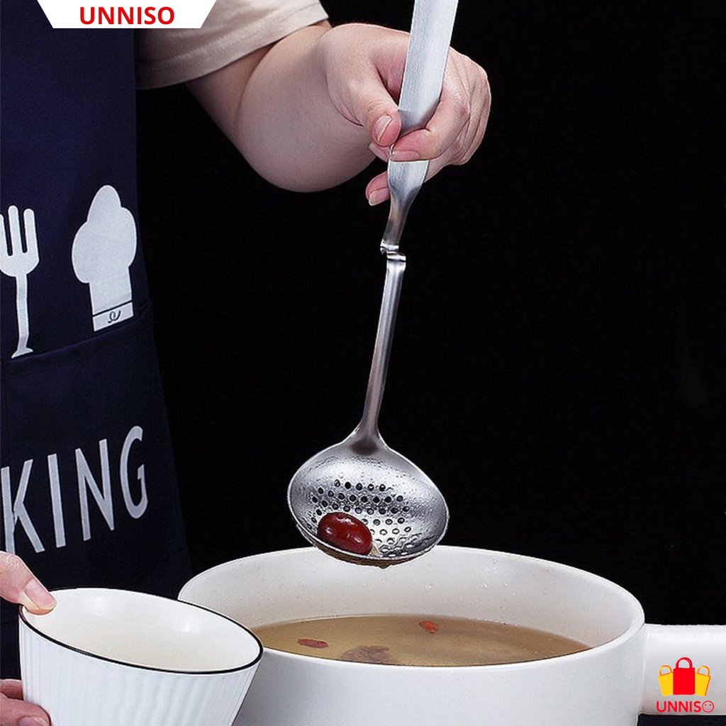UNNISO - Sendok Hotpot Saringan Sup Stainless Steel