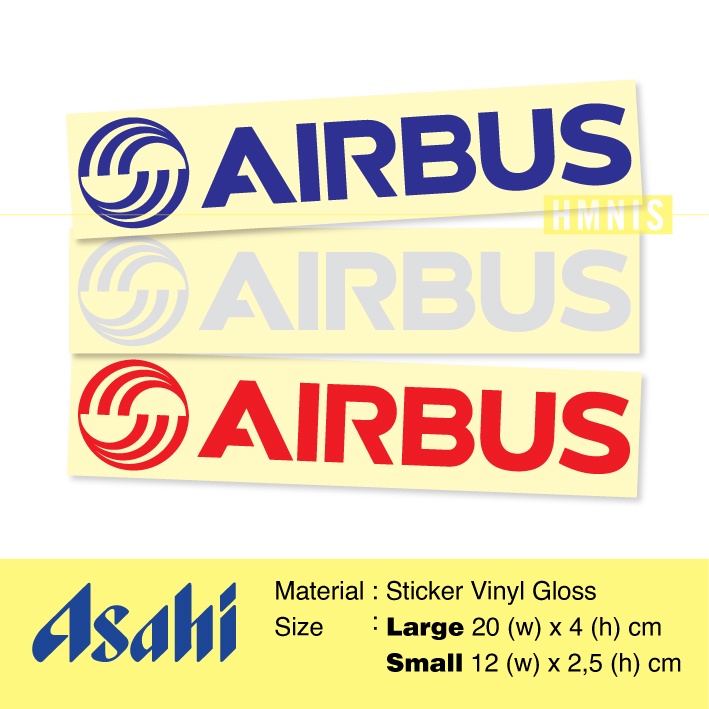 Sticker Airbus, Sticker Airbus Logo, Sticker Cutting Scothlite Reflective Airbus