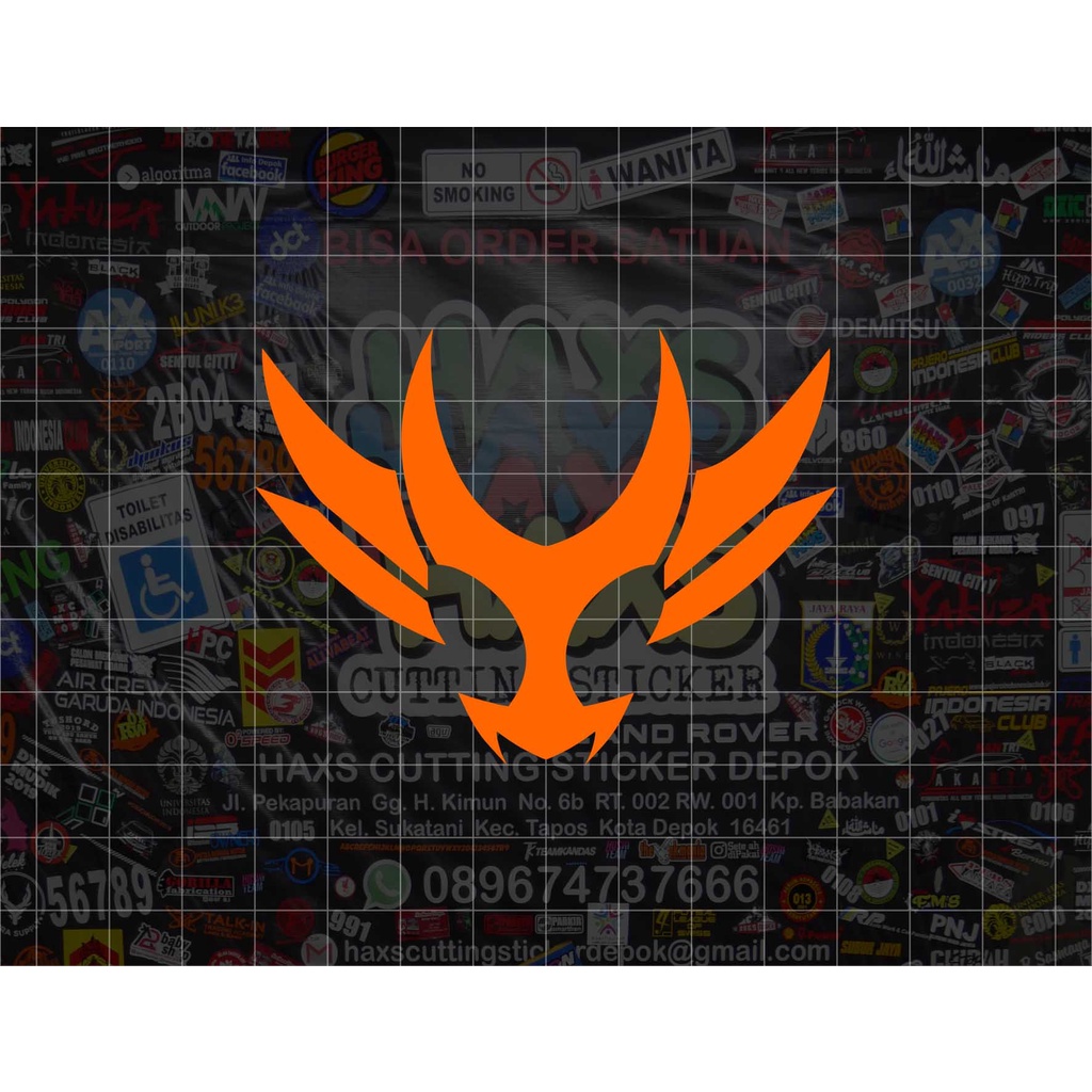 Cutting Sticker Logo Kamen Rider Agito Ukuran 8 Cm