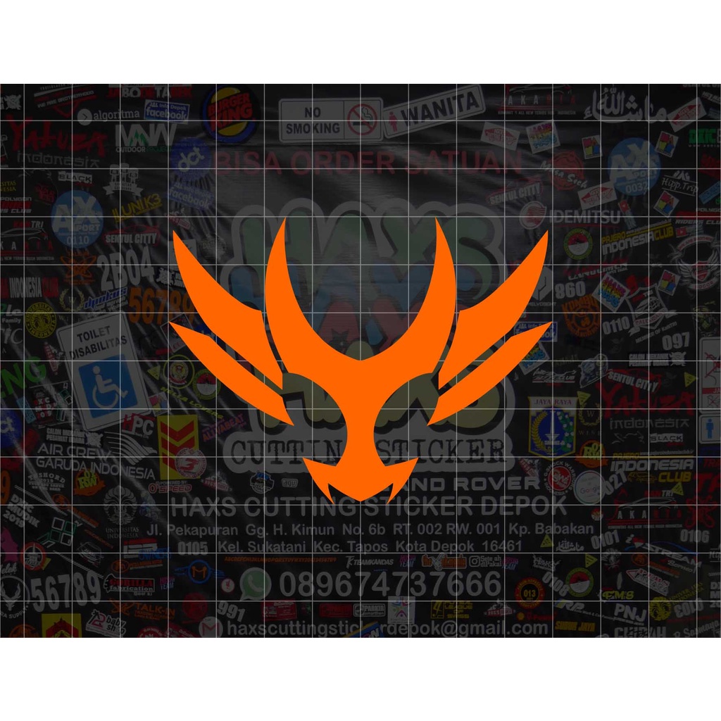 Cutting Sticker Logo Kamen Rider Agito Ukuran 8 Cm