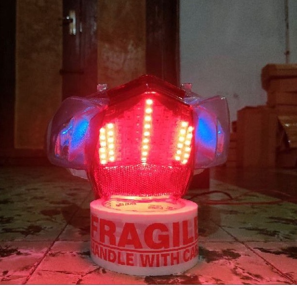 Costum New Reflektor Stoplamp Running ±20mode 3 Fungsi SupraX 125 FI 2014-2021