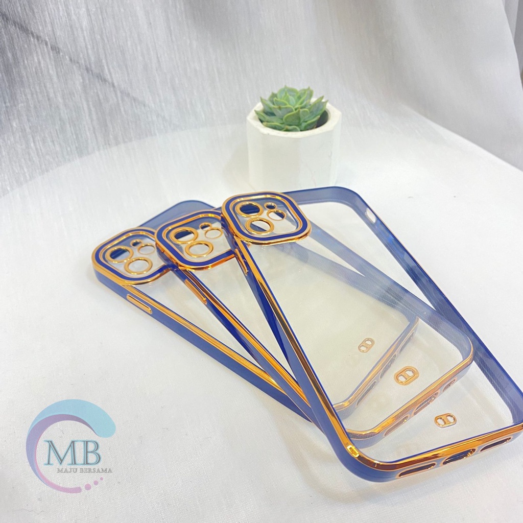 Softcase plating transparan 1phone 6 6+ xr xs x max MB3139