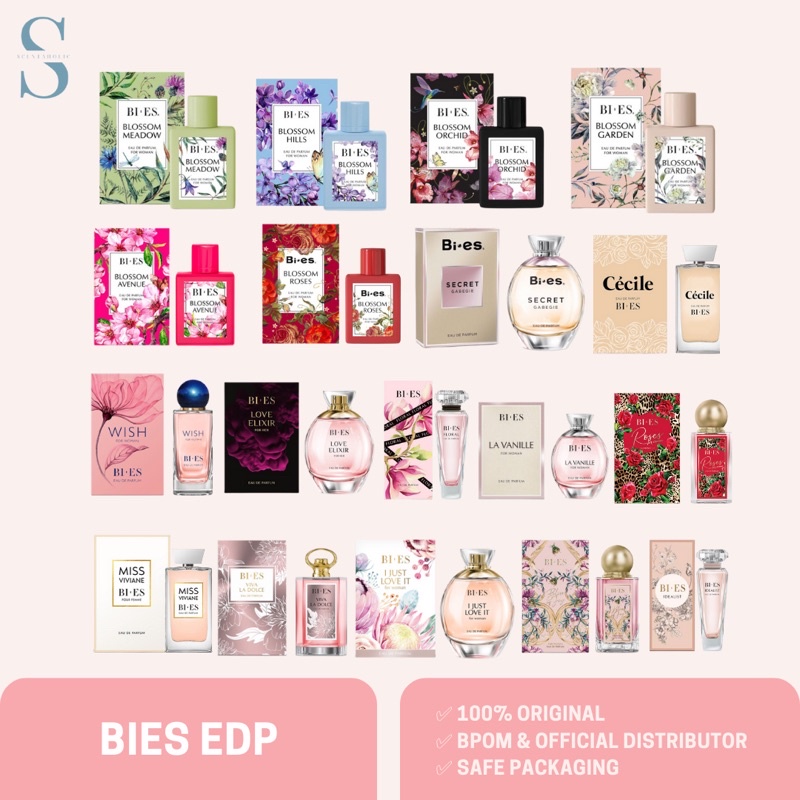 [TERMURAH&ORI] BIES Parfum Wanita EDP 100ml | wish floral viva la dolce i just love it blossom garde