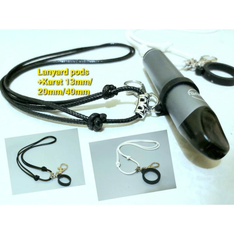 

Lanyard Pods Tali Korea + Karet Oring 13mm/20mm/40mm | Lanyard Pods Tali Paracord