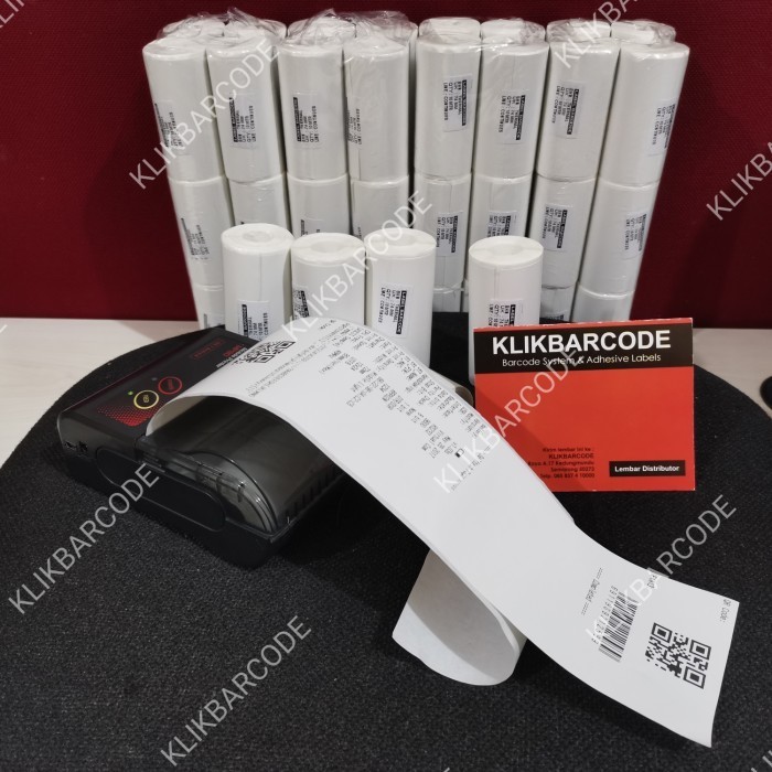 

Label Thermal Stiker 74x10 mtr Continuous Label Resi 80mm x 10 meter