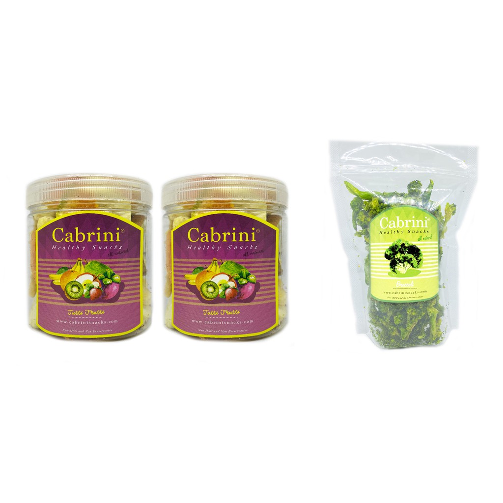 

PAKET Cabrini Snacks Crunchy Veggie Tutti Frutti 500mL Pouch PREMIUM