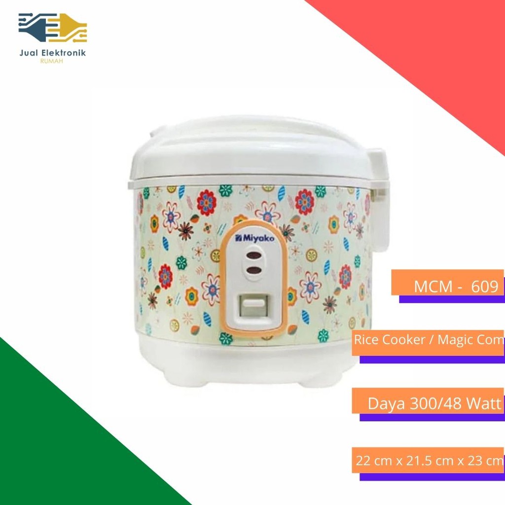 RIce Cooker Magic Com Miyako MCM609 0,6L Warm and Cook Best Seller