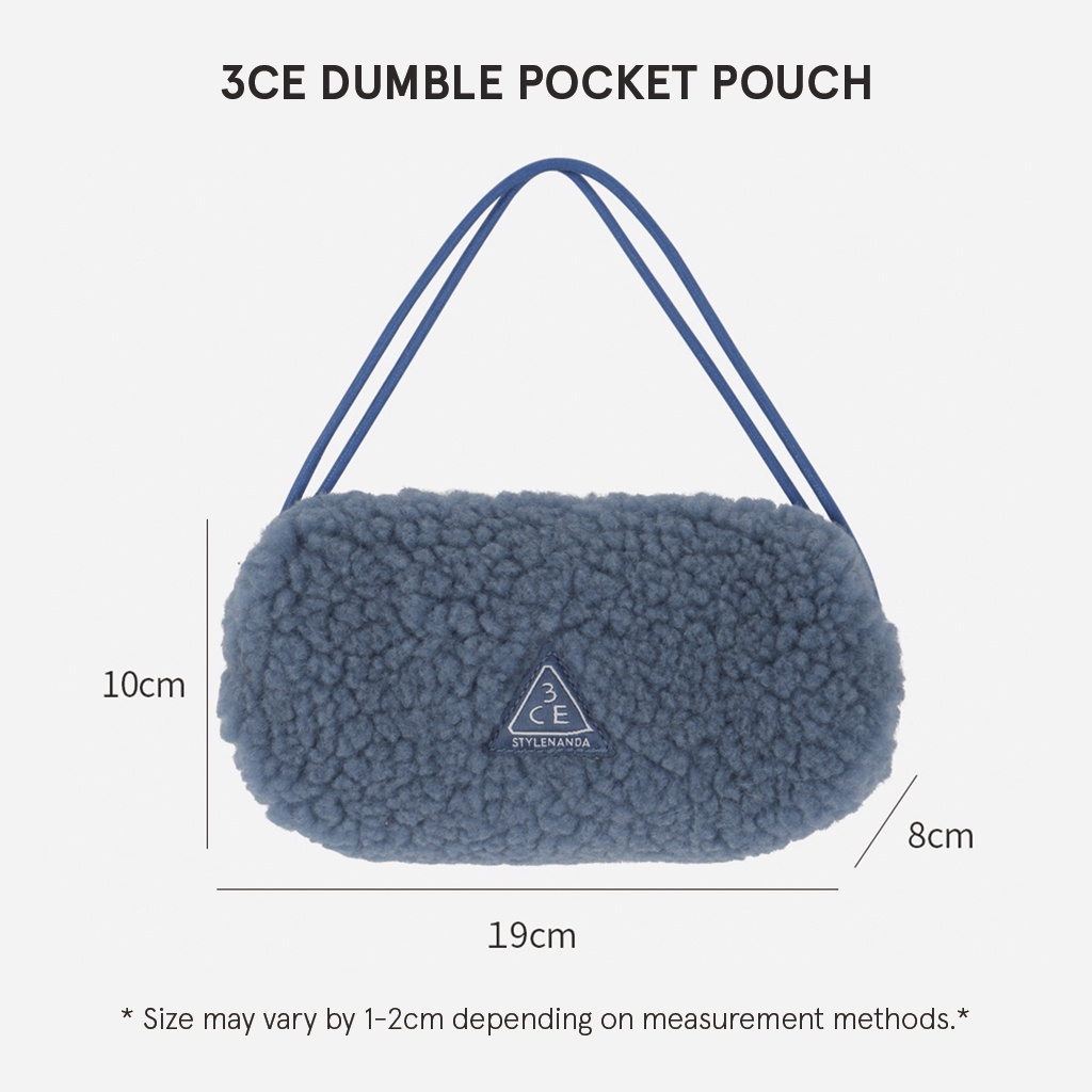 [Limited Edition] 3CE Dumble Pocket Pouch  #OLIVE GREEN