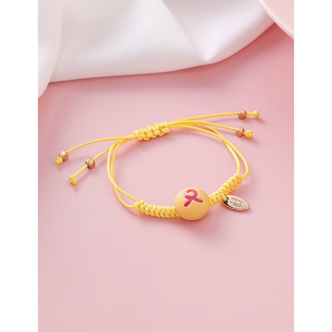 LRC Gelang Tangan Fashion Braided 12 Constellation Elastic Wax Rope Bracelet F7677X