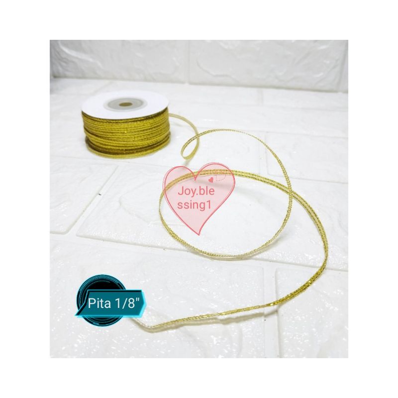 

PITA EMAS GOLD GLITTER 1/8" (0.3cm)per roll