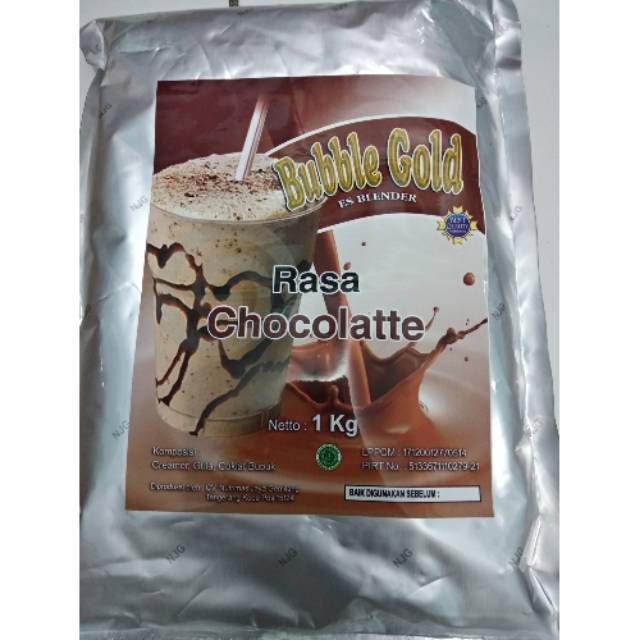 

Bubuk minuman bubble gold rasa cokelat 1kg