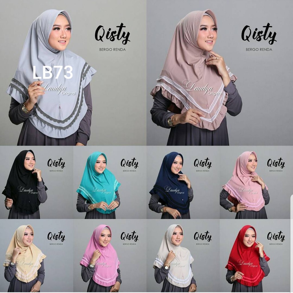 PROMO HIJAB /HIJAB MURAH /HIJAB QISTY RENDA/jersey super