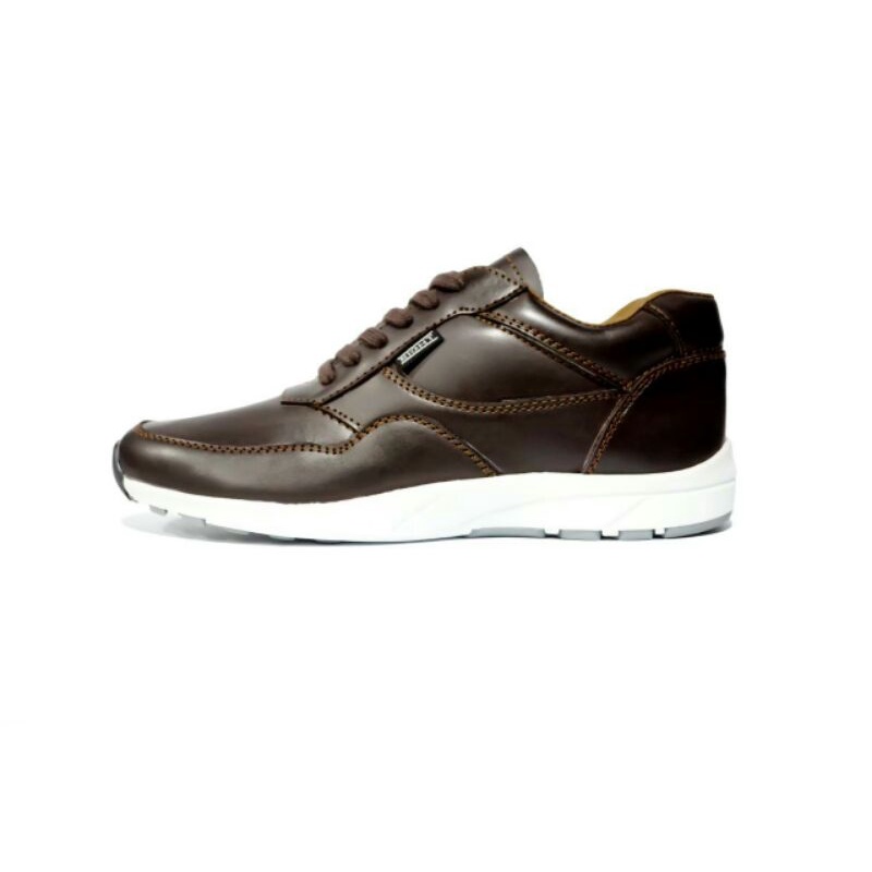 SEPATU EIGHT PROTION - Sepatu Sneakers Pria Dewasa Kulit Asli Leather Men Casual Santai Hangout Gaya Terbaru Murah