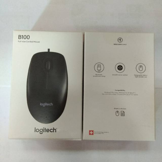 Mouse Usb Logitech B100 Original Garansi Resmi Logitech Indonesia