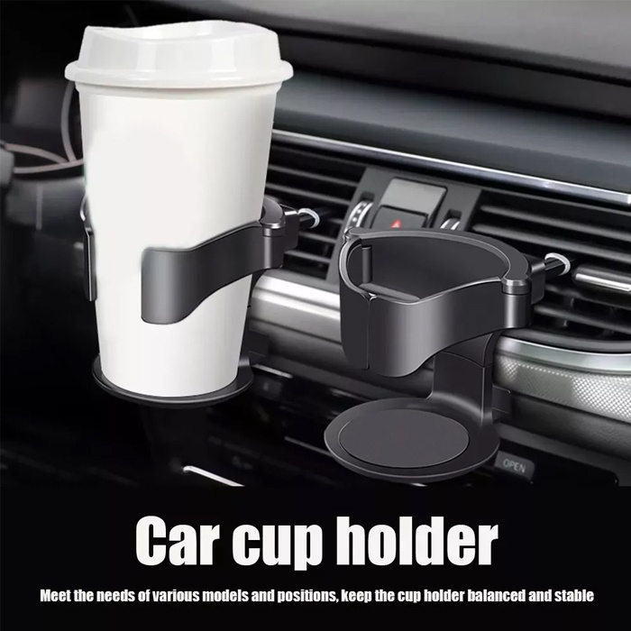 Holder Mobil Cup Holder Mobil Acecoris Mobil Pegangan Botol Minuman Mobil Warna Hitam