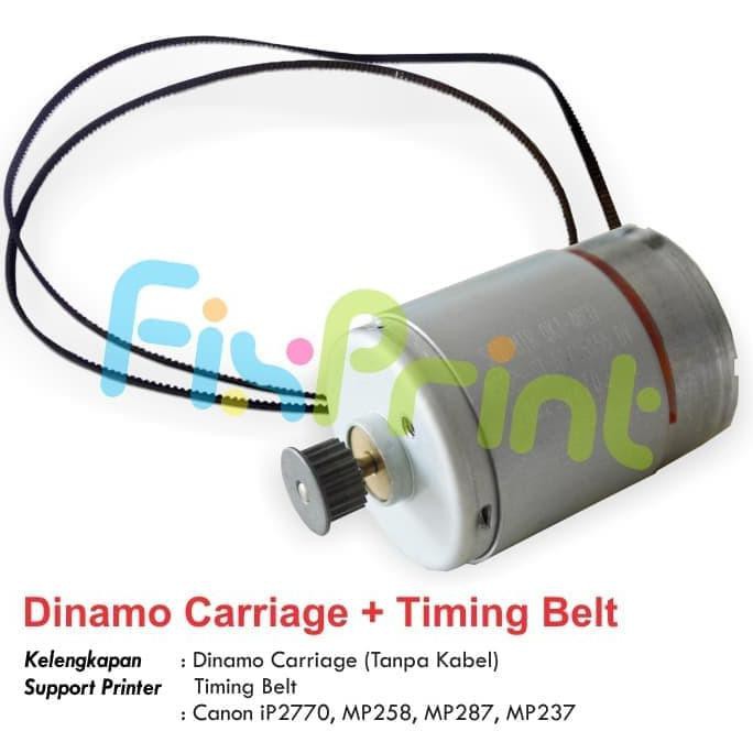 TERLARIS Dinamo Motor DC 12v + belt 6-7cm Motor 12 - 24 Volt Generator Mini Bor - Plus Belt