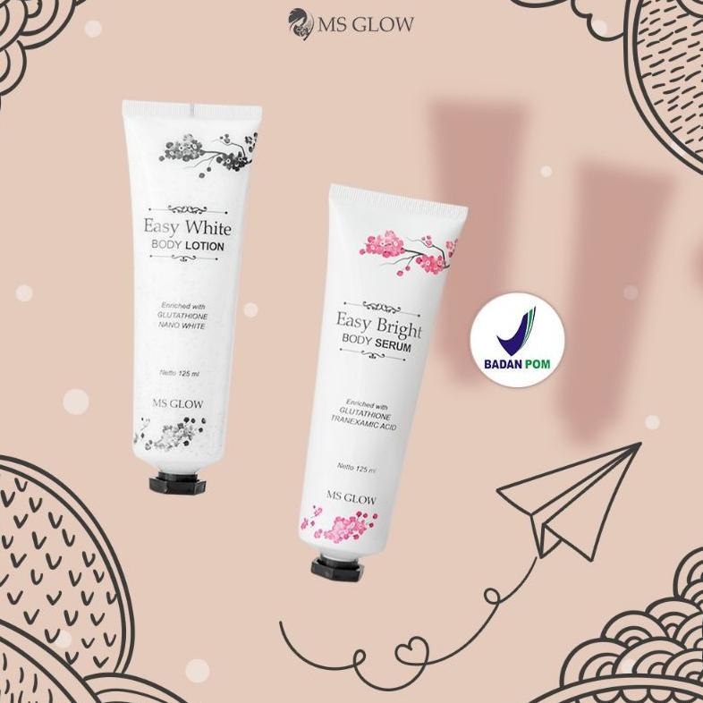 Easy White Body Series Ms Glow Paket Pemutih Badan Pemutih Tangan Pemutih Kaki Ms Glow Original