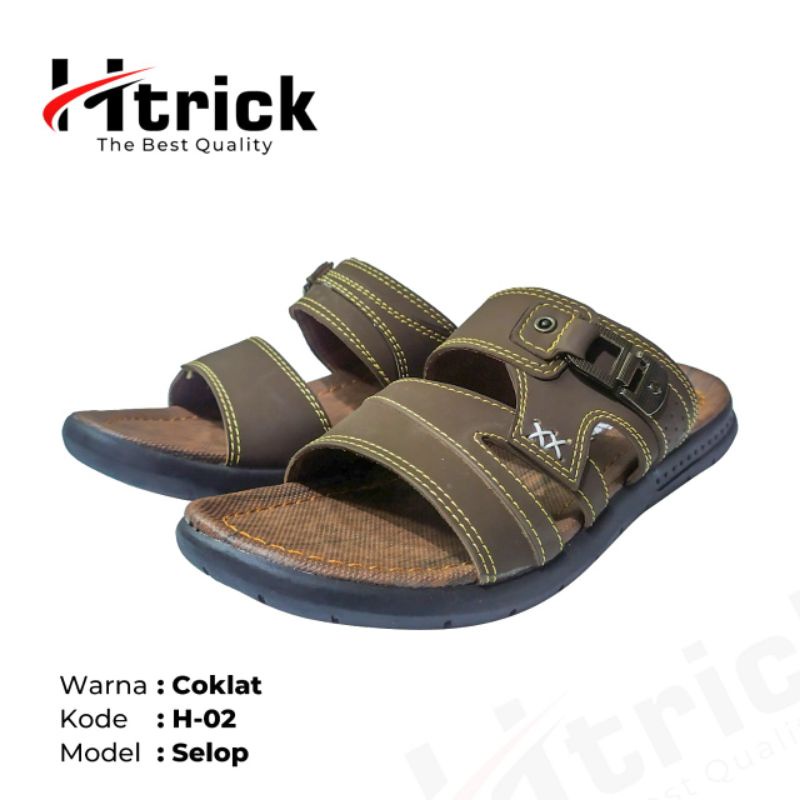 sendal pria / sandal kulit pria / sandal pria casual Otiginal H-Trick 02