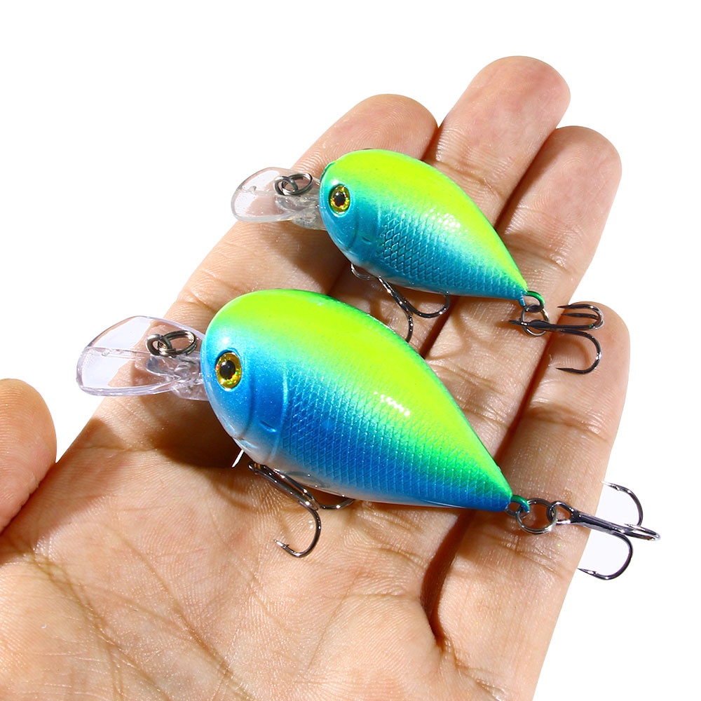 Hengjia 1PCS Umpan Pancing Mini Minnow Fishing Lure Wobblers 3.8g/5.5g/7.5g Umpan Keras Buatan Plastik Crankbait Jerkbait 3model Bass Baits Tackle