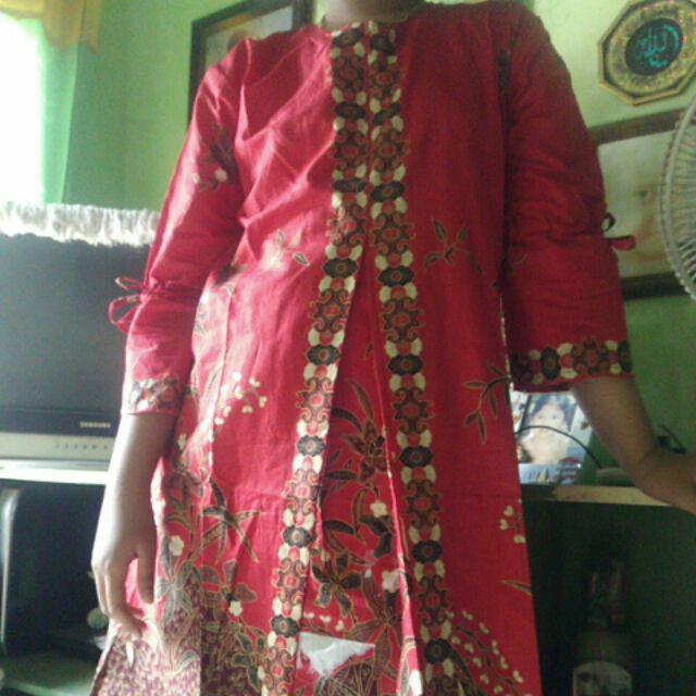 Tunik Batik Karaya Standar & Jumbo Bisa Bayar Ditempat