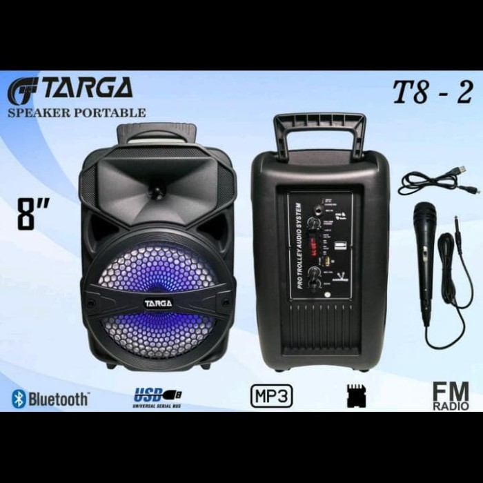 SPEAKER ACTIVE BLUETOOTH TARGA T8 2SPEAKER AKTIVE PORTABLE 8INCH