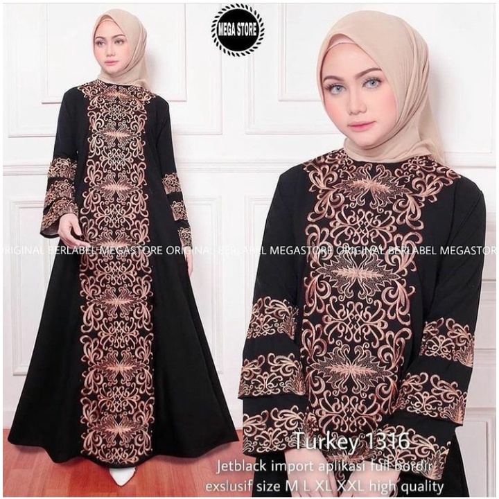 murah gamis bordir turkey-jubah bordir turkey- busana muslim - abaya bordir remaja terbaru-abaya bordir arab kekinian-abaya bordir turki terbaru-motif bordir ZOYA(BR9)