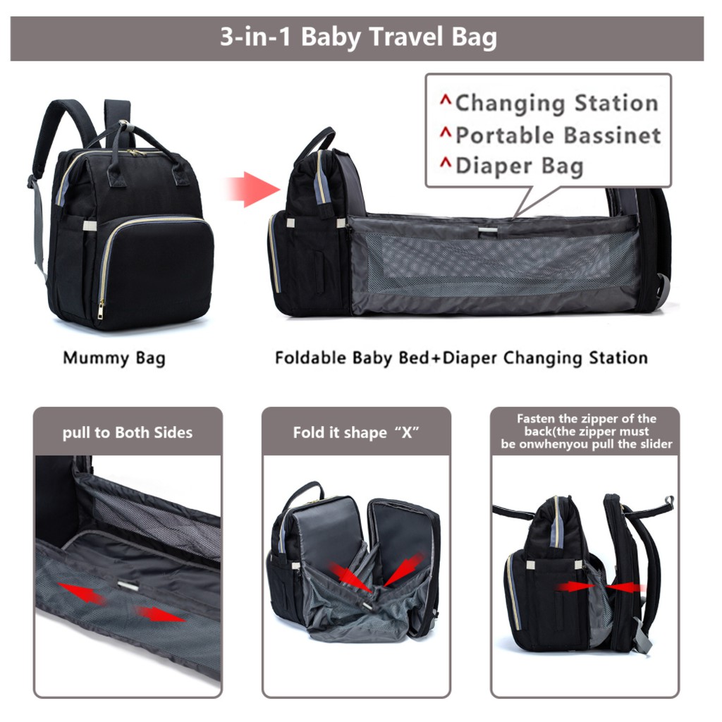 BED TAS BABY CARRIER &amp; TAS BABY TRAVEL KASUR MULTIFUNGSI PORTABEL PORTABLE MATTRESS BAG BABY BAG